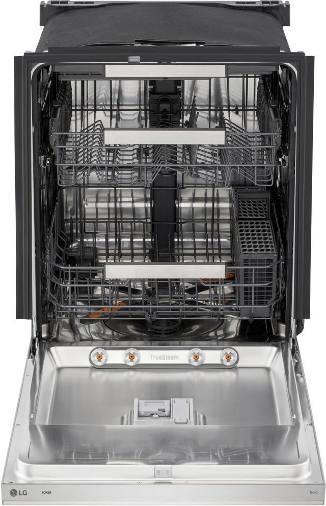 LG 24" PrintProof™ Stainless Steel Top Control Built-In Dishwasher with QuadWash® Pro, TrueSteam®, Dynamic Heat Dry™ and AutoVent Dry™-1
