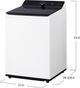 LG 5.3 Cu. Ft. Alpine White 4-Way® Agitator Top Load Washer with EasyUnload™ and AI Sensing-1