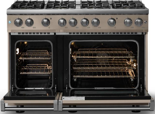 Viking® 5 Series 48" Nantucket Pro Style Gas (LP) Range with Polished Chrome Trim-1