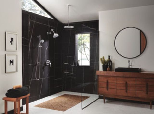 Brizo Odin® Polished Chrome Pressure Balance Valve with Integrated 6-Function Diverter Trim-1