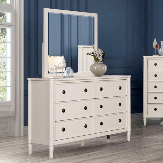 Furniture of America® Altamira White Dresser-1