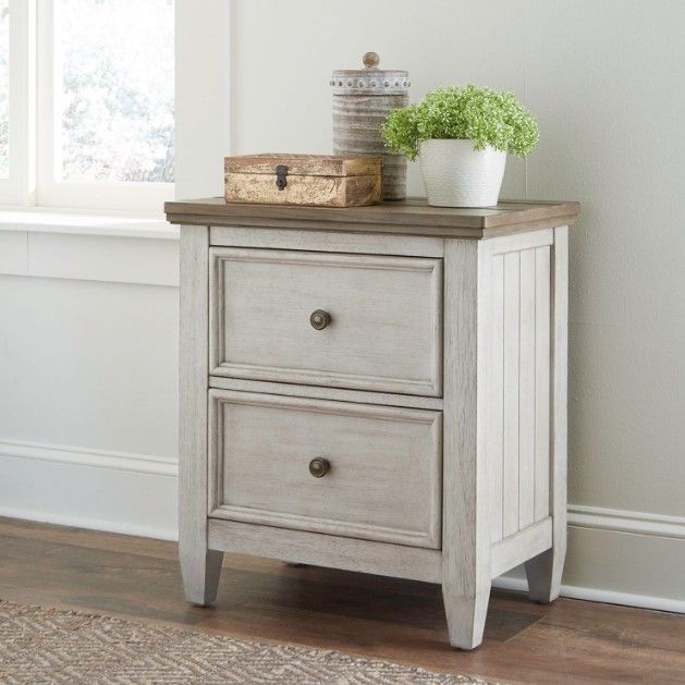 Liberty Furniture Heartland Antique White Nightstand-1