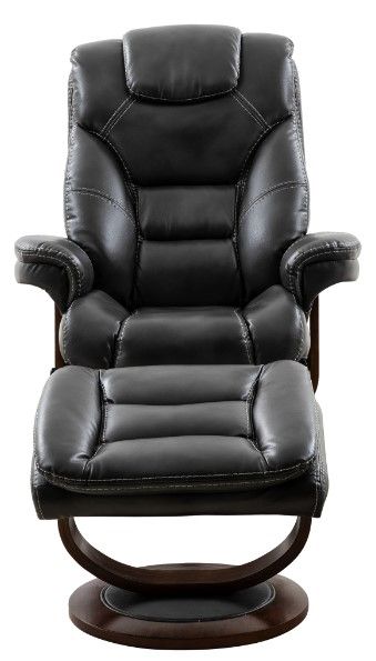 Parker House® Monarch 2-Piece Flint Reclining Swivel Chair and Ottoman Set-1