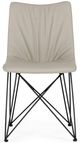 VIG Furniture Modrest Naomi 2-Piece Gray Leatherette Dining Chair Set-1