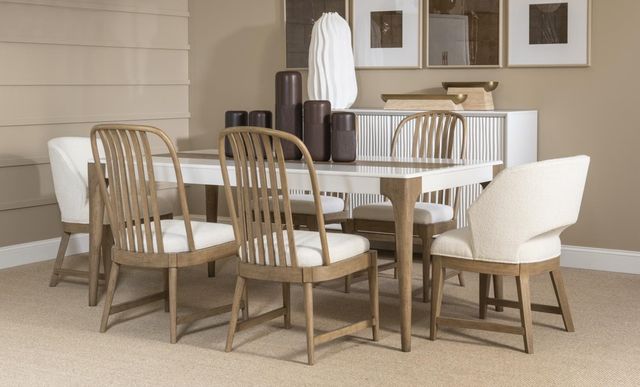 Legacy Classic Melrose Dessert Oak/Woodward Snow White Side Chair -1