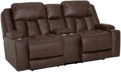 Franklin™ Denali Boswell Espresso Power Reclining Loveseat