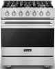 Viking® 3 Series 30" Stainless Steel Pro Style Dual Fuel Range-0