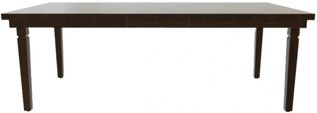 Mavin Customizable 48" x 72" Rectangular Plank Extendable Dining Table with 18" Leaf-1