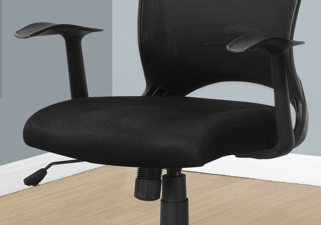 Monarch Specialties Inc. Black Mesh Mid Back Office Chair-3