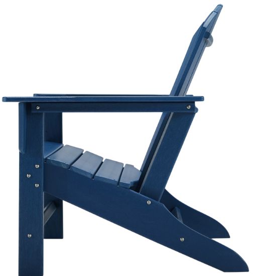 Signature Design by Ashley® Sundown Treasure Blue Polyethylene Outdoor Adirondack Chair-2