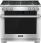 Miele 36" Clean Touch Steel Freestanding Natural Gas Dual Fuel Range-0