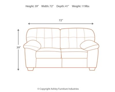 Signature Design by Ashley® Accrington Earth Loveseat-3