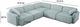 TOV Furniture Travie 5-Piece Sea Blue L-Shape Modular Sectional-2