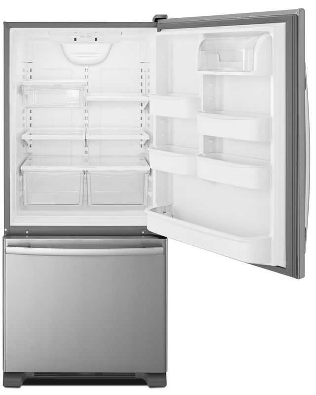 Amana® 29 in. 18.7 Cu. Ft. Stainless Steel Bottom Freezer Refrigerator-3