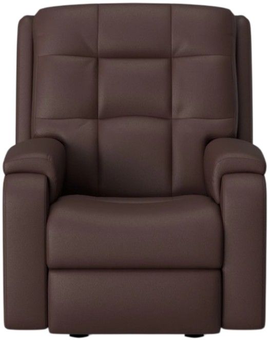 Flexsteel® Customizable Arlo Leather Power Rocker Recliner with Power Headrest-3