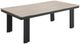 Elements International Costa Black/Tan Outdoor Metal/Wood Coffee Table-0