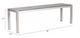 Zuo® Cosmopolitan Silver Bench -3