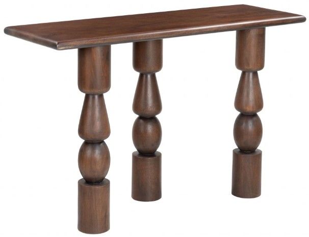 Zuo® Modern Split Brown/Walnut Console Table-0