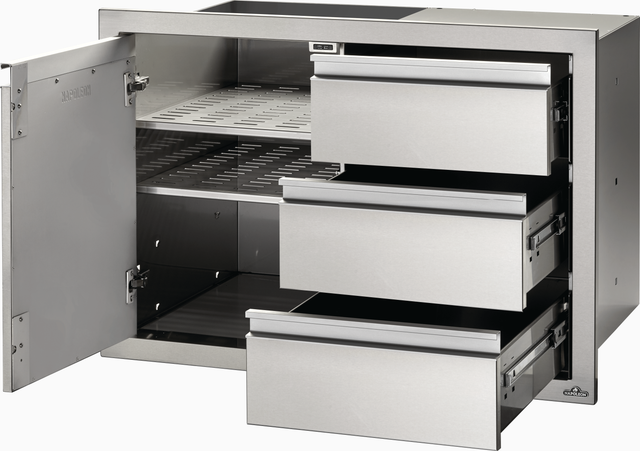 Napoleon Stainless Steel Single Door & Triple Drawer Combo-1