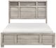 Homelegance® Everett Gray Queen Storage Panel Bed-2