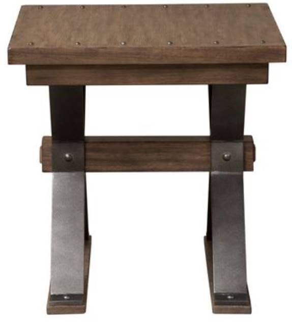Liberty Furniture Sonoma Road Weather Beaten Bark End Table-1