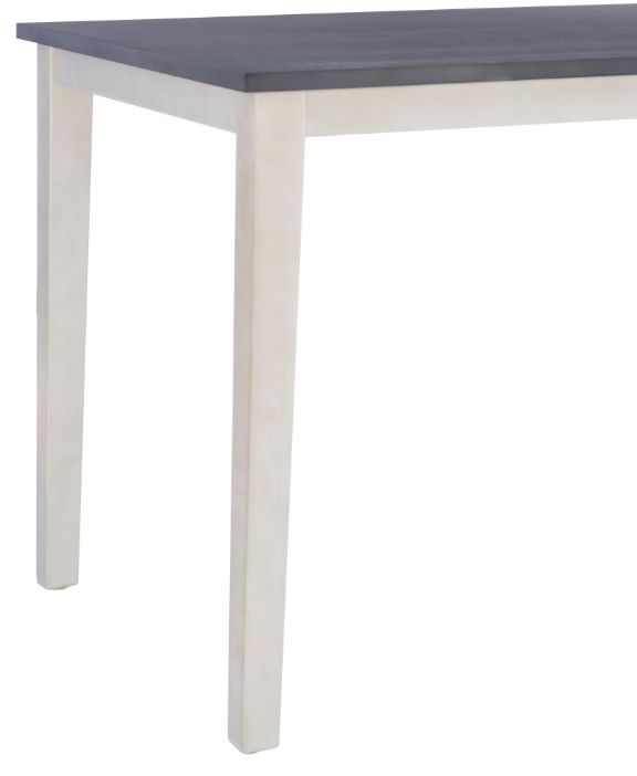 Powell® Mckoy Charcoal Counter Table with White Base-1