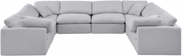 Meridian Furniture Indulge 8-Piece Gray Modular Sectional-1