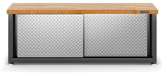 Gladiator® Silver Tread Ready-to-Assemble Storage Shoe Bench-0