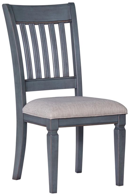 Legends Home Americana Blue/Gray Dining Side Chair -0