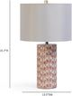 TOV Furniture Lassy Pink Ribbon Capiz Shell Table Lamp-2