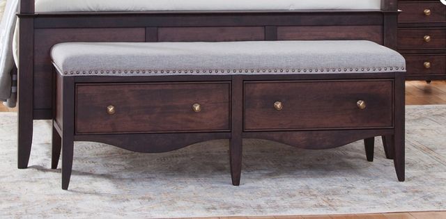 Urban Collections by Yutzy Woodworking Providence Preen/Retreat Cherry/Yolo Grey  Bench-0