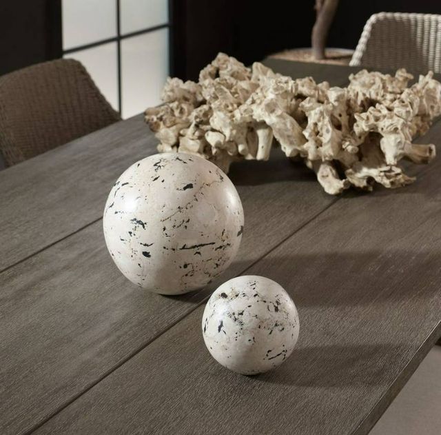 Uttermost® Nouveau 2-Piece Black/White Indoor-Outdoor Sphere Set-1