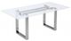 Furniture of America® Silvestri 5-Piece Glass Top Dining Table Set with Chrome Base-1