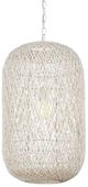 Currey & Company Cream Cocoon Medium Pendant-2