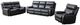 Mazin Furniture Carnegie Black Manual Reclining Loveseat with Center Console-2
