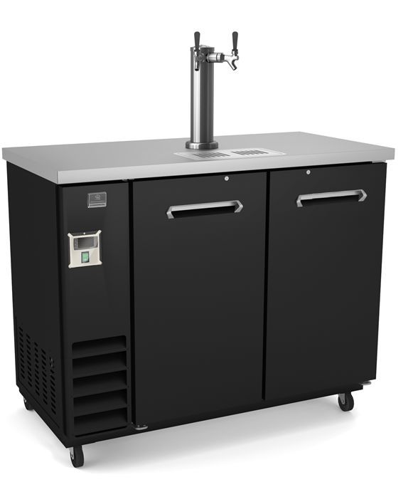 Kelvinator® Commercial 12.5 Cu. Ft. Black Beer Kegerator -0