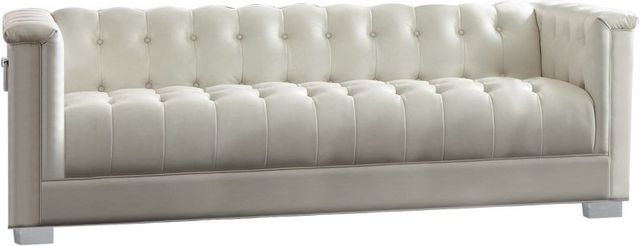 Coaster® Chaviano Pearl White Sofa-0