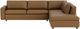 EQ3 Customizable Reva 3-Piece Leather Right-Arm Facing Sofa Sectional and Backless Chaise with Standard Arm-4