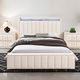 Furniture of America® Farese Beige Queen Panel Bed-1