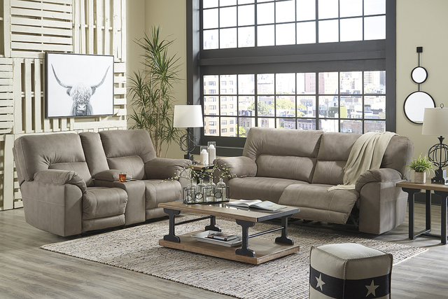 Benchcraft® Cavalcade Slate Reclining Sofa-2