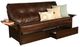 Kodiak Furniture Phoenix Oregon Trail Java/Espresso Full Futon with Mattress and Storage Drawers-0