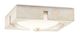 Currey & Company Kika Champagne/Milky Glass Flush Mount-1