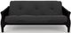 dhp furniture® Gray Espresso Wood Futon with Arms-3
