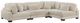 Mazin Furniture Traverse 4-Piece Beige Modular Sectional-0