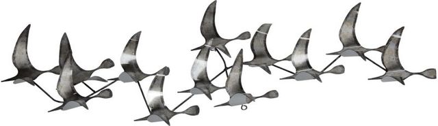 Renwil® Murmuration Gray Birds Wall Art-1