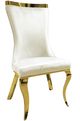 Furniture of America® Basilicata 2-Piece Gold/White Dining Chair Set-0