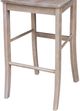 John Thomas Furniture® Dining Essentials Taupe Gray X-Back Bar Stool-2