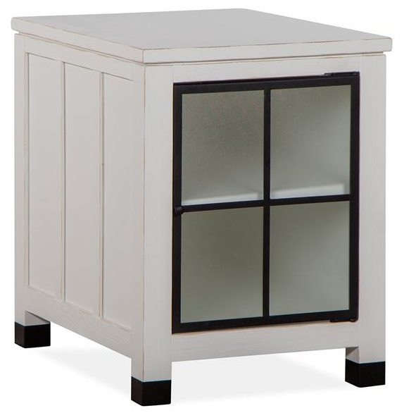 Magnussen Home® Harper Springs Silo White Chairside End Table-1