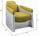 ACME Furniture Brancaster Aluminum/Yellow Accent Chair-2