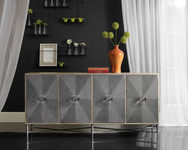 Hooker® Furniture Melange Zola Gray/Natural Credenza-1
